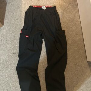 dickies women’s cargo scrub pants. size small